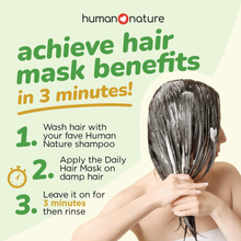 Load image into Gallery viewer, Human Nature Natural Daily Hair Mask Deep Conditioning for Dry, Rough Hair 150g
