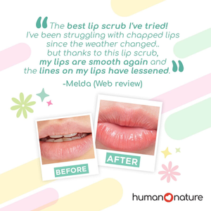 Human Nature Natural Lip Scrub 12g | Nourishing Exfoliant With Peppermint