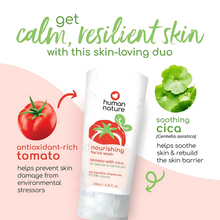 Load image into Gallery viewer, Human Nature Natural Nourishing Facial Wash with Tomato Extract, Cica | pH-Balanced 200ml
