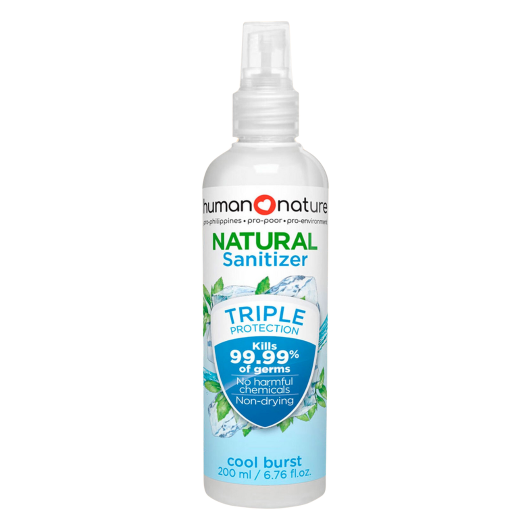 Human Nature Natural Sanitizer 200ml | Triclosan-Free with 60% Ethyl Alcohol