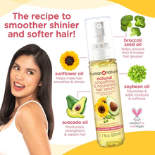 Load image into Gallery viewer, Human Nature Natural Smoothing and Nourish Hair Serum | With Broccoli, Sunflower, Avocado and Soybean Oil 50ml
