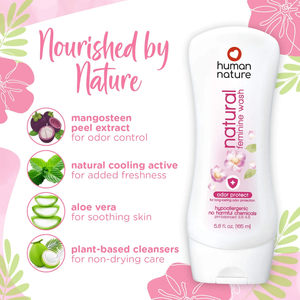 Human Nature Odor Protect Natural Feminine Wash 165ml