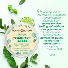 Load image into Gallery viewer, Human Nature Wellness Balm: Rescue (Tea Tree &amp; Lavender) and Comfort (Eucalyptus &amp; Bergamot)

