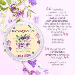 Human Nature Wellness Balm: Rescue (Tea Tree & Lavender) and Comfort (Eucalyptus & Bergamot)