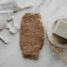 Load image into Gallery viewer, Jute Fabric Bath Gloves For Shower, Exfoliating, Scrubbing by Project Refill
