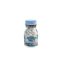 Load image into Gallery viewer, Kintab Toothtabs - 100% Natural Fluoridated Toothpaste Tablets | Sustainable, Travel-Friendly, Eco-Friendly Oral Care | Minty Fresh, TSA-Safe, Refillable Packaging
