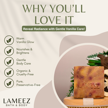 Load image into Gallery viewer, Lameez Herbal Vanilla Handmade Bath Soap 150g | All-Natural, Gentle, Nourishing Body Care

