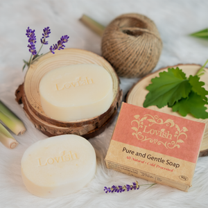 Lovish Pure and Gentle Soap 90g | All-Natural, Cold Processed