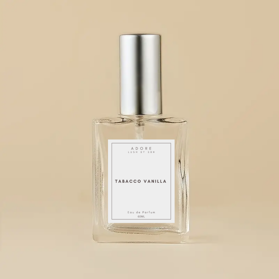 Lush by SBH ADORE Tabacco Vanilla Eau De Parfum Unisex 60ml  | Vegan, Phthalate-Free Perfume