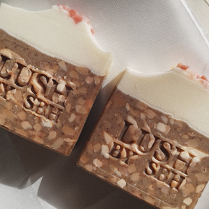 Lush by SBH Eskimo Latte Natural Handcrafted Artisan Gentle Exfoliating with Cooling Effect Body Soap