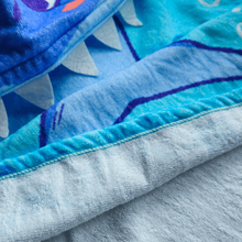 Load image into Gallery viewer, MAGWAI Baby Shark Kids Towel Hoodie | 100% Cotton Hooded Bath Towel, Soft, Absorbent, Kids Beach &amp; Swim Poncho Cape
