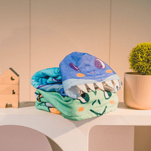 Load image into Gallery viewer, MAGWAI Baby Shark Kids Towel Hoodie | 100% Cotton Hooded Bath Towel, Soft, Absorbent, Kids Beach &amp; Swim Poncho Cape
