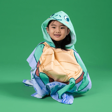 Load image into Gallery viewer, MAGWAI Baby Turtle Kids Towel Hoodie | 100% Cotton Hooded Bath Towel, Soft, Absorbent, Kids Beach &amp; Swim Poncho Cape
