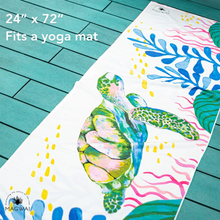 Load image into Gallery viewer, MAGWAI Everyday Towel Pawikan (Sea Turtle) Design | Multipurpose, Absorbent, Quick-Drying, Eco-Friendly, Made from Recycled Plastic Bottles, Travel &amp; Yoga Towel
