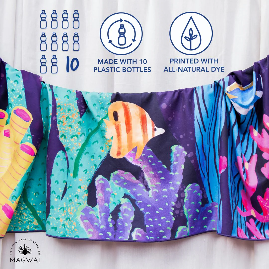 Butanding Design MAGWAI Everyday Towel Butanding Coral Design | Multipurpose, Absorbent ...