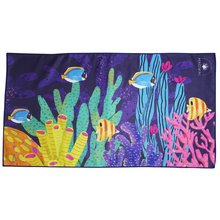 Load image into Gallery viewer, MAGWAI Hand Towel Coral Design | Absorbent, Quick-Drying, Multipurpose, Eco-Friendly, Made from Recycled Plastic Bottles, Travel-Friendly, Sustainable
