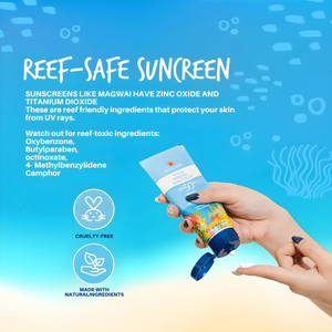 MAGWAI Reef-Safe Sheer Mineral Sunscreen Lotion SPF 50+ 80ml | Broad Spectrum, Lightweight, Non Greasy