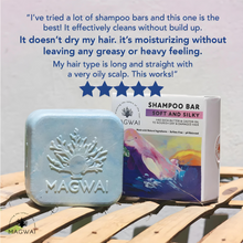 Load image into Gallery viewer, MAGWAI Soft and Silky Shampoo Bar 65g | To Nourish Dry and Damaged Hair
