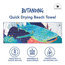 Load image into Gallery viewer, MAGWAI Everyday Towel Butanding (Whale Shark) Design | Multipurpose, Absorbent, Quick-Drying, Eco-Friendly, Made from Recycled Plastic Bottles, Travel &amp; Yoga Towel
