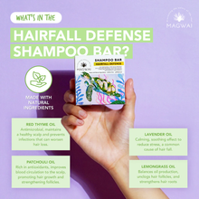 Load image into Gallery viewer, MAGWAI Hairfall Defense Shampoo Bar 65g | Promotes Hair Growth and Reduces Hair Loss
