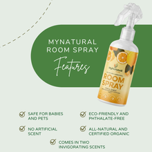 Load image into Gallery viewer, MyNatural Room Spray Odor Remover &amp; Sanitizer 300ml | All Natural, Phthalate-Free, Non-Toxic
