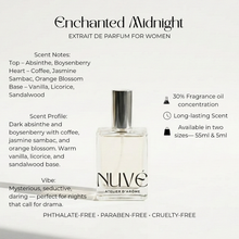 Load image into Gallery viewer, NUVÉ Atelier D'Arôme Enchanted Midnight Perfume Extrait de Parfum for Women | Vegan, Phthalate-Free
