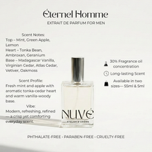 Load image into Gallery viewer, NUVÉ Atelier D'Arôme Éternel Homme Perfume Extrait de Parfum for Men | Vegan, Phthalate-Free
