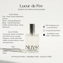 Load image into Gallery viewer, NUVÉ Atelier D'Arôme Lueur de Fée Extrait de Parfum for Women | Vegan, Phthalate-Free

