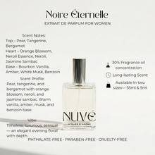 Load image into Gallery viewer, NUVÉ Atelier D'Arôme Noire Éternelle Perfume Extrait de Parfum for Women | Vegan, Phthalate-Free
