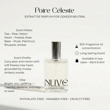 Load image into Gallery viewer, NUVÉ Atelier D'Arôme Poire Céleste Perfume Extrait de Parfum Gender Neutral, Unisex | Vegan, Phthalate-Free
