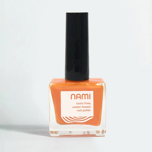 Nami Natural Hello Orange Sunshine (Sunrise Orange) Vegan, Toxin-Free, Odor-Free, Water-Based Nail Polish 13.5ml