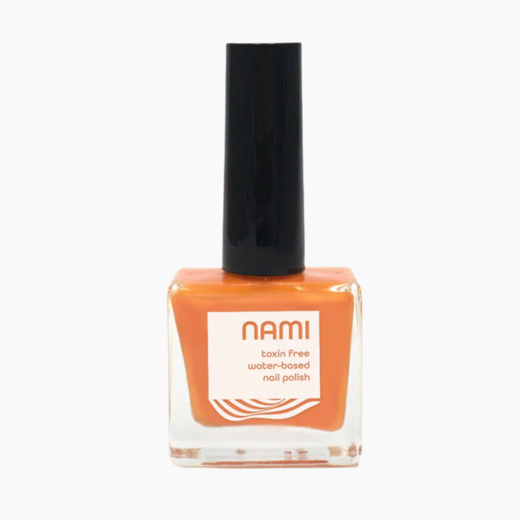 Nami Natural Hello Orange Sunshine (Sunrise Orange) Vegan, Toxin-Free, Odor-Free, Water-Based Nail Polish 13.5ml