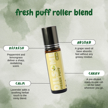Load image into Gallery viewer, Oil For You Fresh Puff Roller Blend 10ml | Crisp Minty Roll-On
