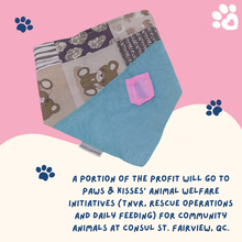 Load image into Gallery viewer, Paws &amp; Kisses Ginger Dana Pet Bandana | Soft Cotton &amp; Chambray Bandana for Cats and Dogs
