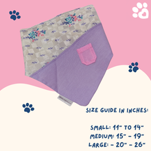 Load image into Gallery viewer, Paws &amp; Kisses Lauv Dana Pet Bandana | Cotton &amp; Chambray Floral Bandana for Cats and Dogs

