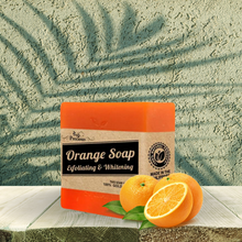 Load image into Gallery viewer, Precious 100% Natural Exfoliating and Whitening Orange Soap 90g
