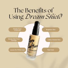 Load image into Gallery viewer, Pure Culture Dream Shield Universal Day Cream 50 SPF 30ml | Microbiome Facial Sunscreen Moisturizer with Broad Spectrum, Mineral Non-Nano Zinc Oxide + Kakadu Plum For All Skin Types, Reef-Safe, No White Cast
