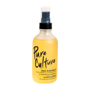 Pure Culture True Radiance Wild Citrus All-Over Matte Body Oil 115ml | Vitamin C + Omega 3 + Sunflower + Tomato + Cranberry Seed, For Sensitive and Sun-Damaged Skin, Balance & Brighten Lightweight Microbiome Body Oil