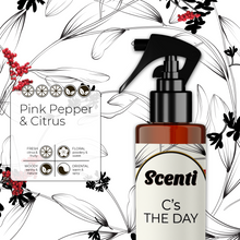 Load image into Gallery viewer, Scenti Cs The Day Pink Pepper &amp; Citrus Room &amp; Linen Spray 100ml
