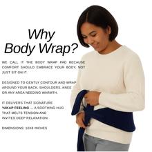 Load image into Gallery viewer, Yakap Heated Pillow The Body Wrap Pad Microwavable Heat Pad | Warm Compress for Back, Shoulders &amp; Muscle Relief
