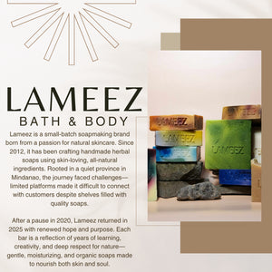 Lameez Herbal Eucalyptus & Peppermint Handmade Bath Soap 150g | All-Natural, Invigorating, Energizin