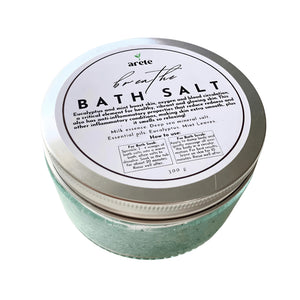 Areté Breathe Bath Salt 300g | Good for Soak or Scrub, For Vibrant, Glowing, and Extra Smooth Skin