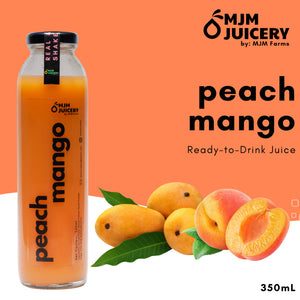 MJM Juicery Peach Mango Ready-to-Drink Juice 350ml | All Natural, Healthy, Delicious