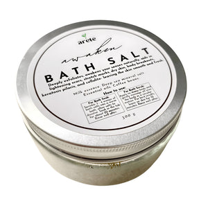 Areté Awaken Bath Salt 300g | Good for Soak or Scrub, Deeply Exfoliates For Smooth and Fresh Skin