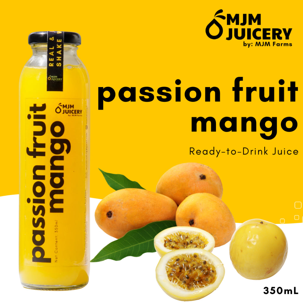 MJM Juicery Passion Fruit Mango Ready-to-Drink Juice 350ml | All Natural, Healthy, Delicious