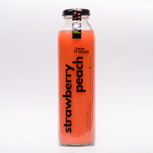 MJM Juicery Strawberry Peach Ready-to-Drink Juice 350ml | All Natural, Healthy, Delicious