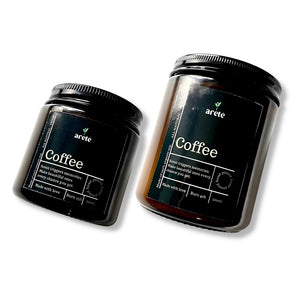 Areté Coffee Hand Poured Scented Soy Candle | All Natural, Vegan, Made of 100% Organic Soy