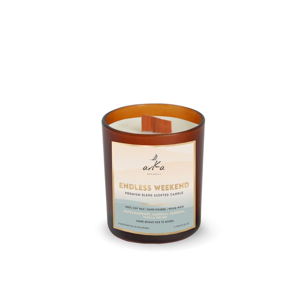 Arka Naturals Endless Weekend Hand-Poured Premium Blend Scented Soy Candle