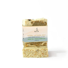 Load image into Gallery viewer, Arka Naturals Green Tea + French Green Clay Natural Handcrafted Artisanal Soap | Scented 140g
