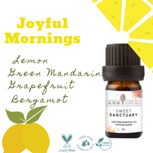Load image into Gallery viewer, Aurae Natura Joyful Mornings Essential Oil Diffuser Blend 5ml
